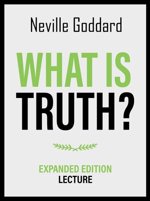 cover image of What Is Truth?--Expanded Edition Lecture